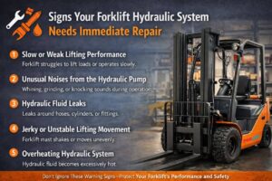 Signs Your Forklift Hydraulic System Needs Immediate Repair